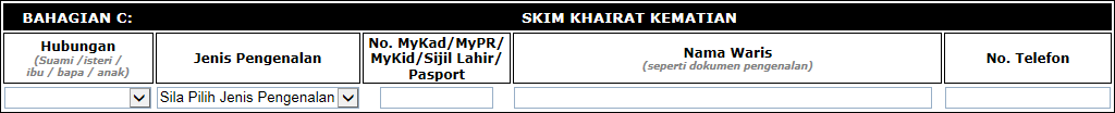 第 7 步：Skim Khairat Kematian是死亡抚恤计划，当受益人发生意外离世，死亡抚恤金由谁代领 第6张