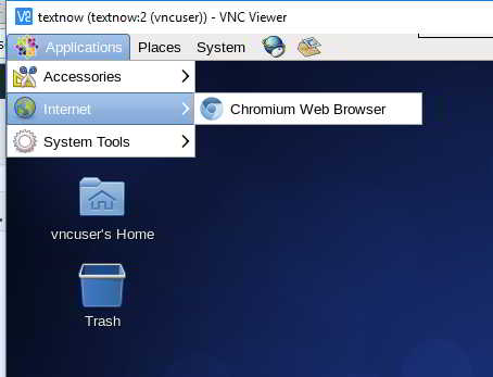 在VNC桌面，打开Chrome浏览器  第9张