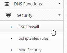 第 2 步：点击左侧导航 Security → Firewall Manager 