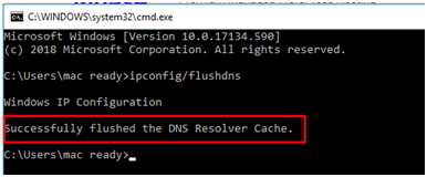 如何清除Windows 10操作系统上的DNS缓存？窗口提示DNS Flush的成功信息