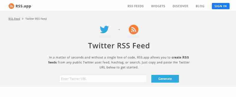 如何订阅自己的推特RSS源?Twitter链接转换RSS地址在哪