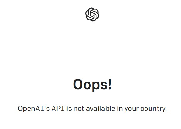 OpenAI API Is Not Available In Your Country错误如何解决？