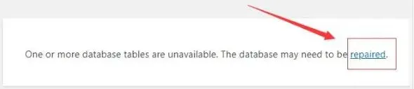 WordPress”one or more database tables are unavailable. the database may need to be repaired.”如何解决？
