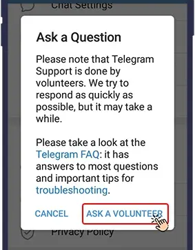 第 4 步：在展开的页面中，点击"ASK A VOLUNTEER"，直接向向志愿者客服提问 第6张